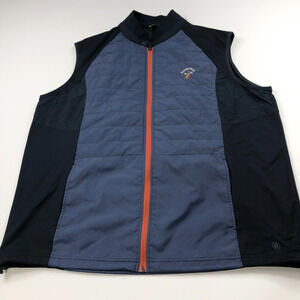 Abacus Count On It XL Full Zip Golf Jacket Vest Blue MINT